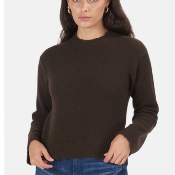 RTA Cedar Emma Cashmere Sweater Brown Large